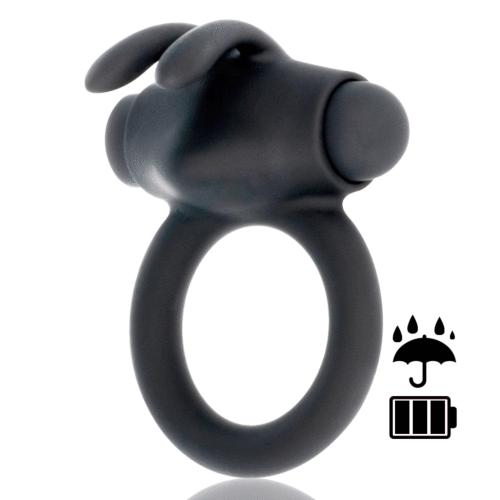Anillo Vibrador BLACK&SILVER AGRON RING 2.0 con vibración potente