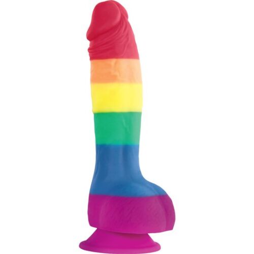Dildo PRIDE LGBT 15 cm con ventosa y suave textura