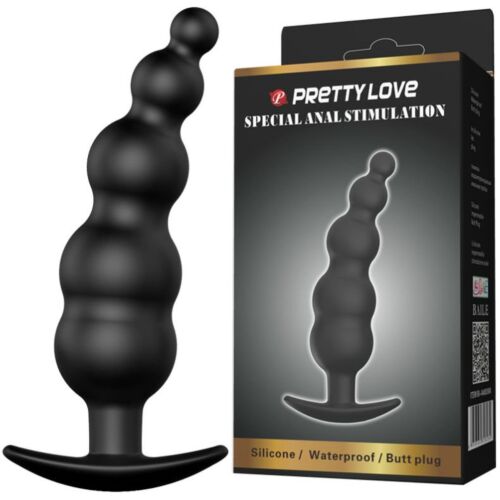 Plug Anal Pretty Love 11.8 cm con Asa para Control Fácil