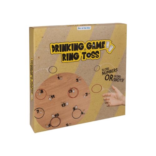 Juego de Beber Out Of The Blue Ring Toss con Tablero Colgante