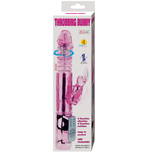 Vibrador Rabbit Baile Throbbing Butterfly con doble rotación