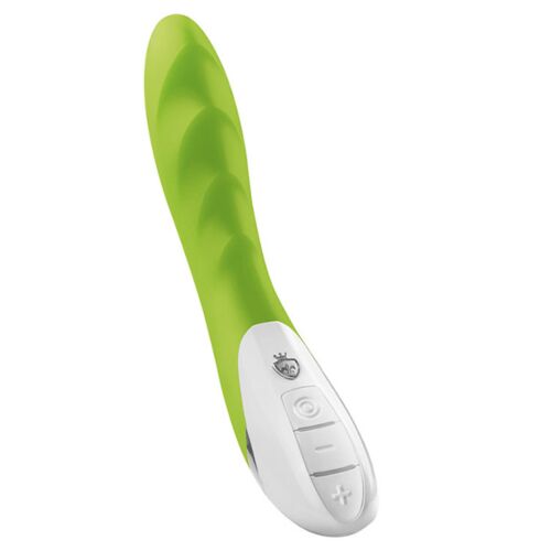 Vibrador recargable Mystim Sassy Simon perfil ondulado