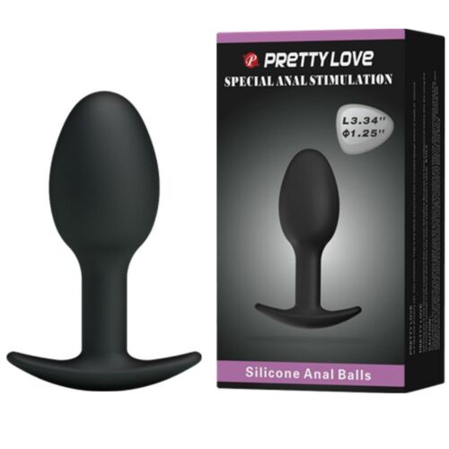Plug Anal Pretty Love 6.5 cm con bola pesada