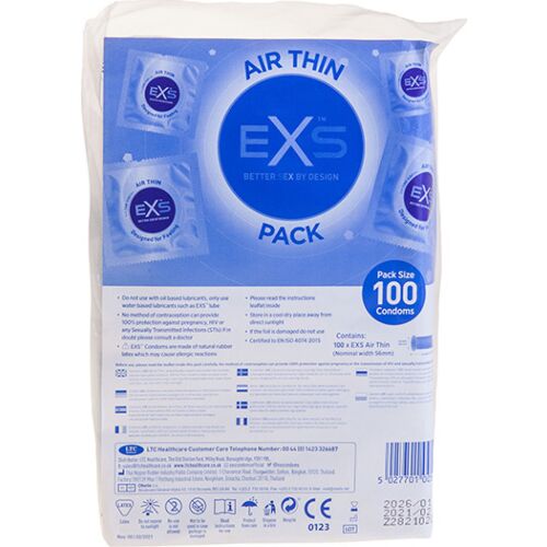 Preservativos Exs Air Thin 100s - Súper finos y confortables