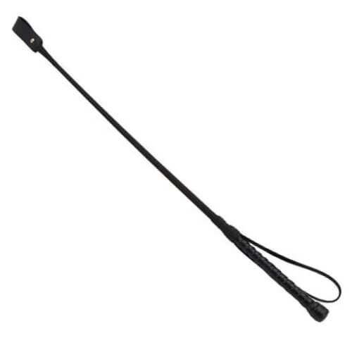 Látigo Bound Noir Nubuck Leather Riding Crop