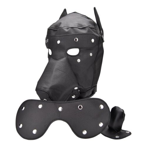 Máscara de Bondage Bound to Please Dog Mask con características extraíbles