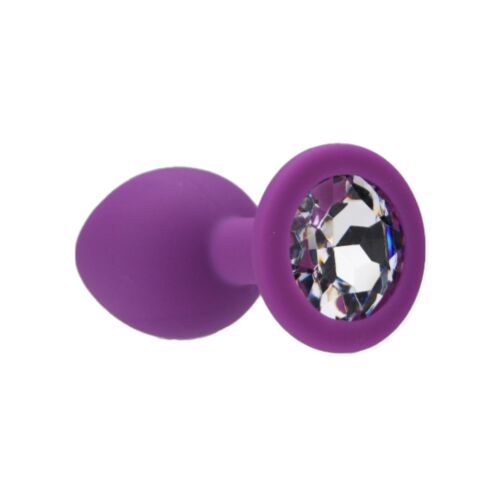 Plug anal Loving Joy Jewelled Small con base decorativa
