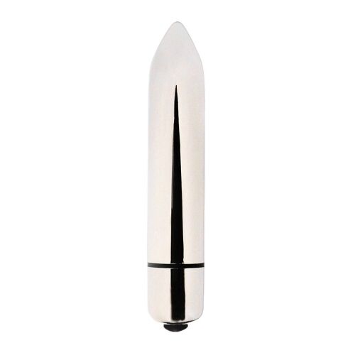 Vibrador plateado Loving Joy para estimulación clitoriana
