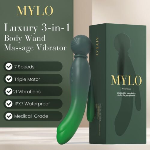 Vibrador MYLO 3-in-1 Body Wand Massager con 7 modos