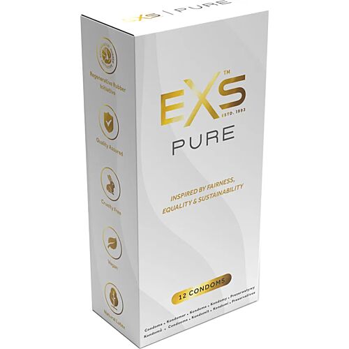 Preservativos Exs Pure 12's - Sensación piel con piel