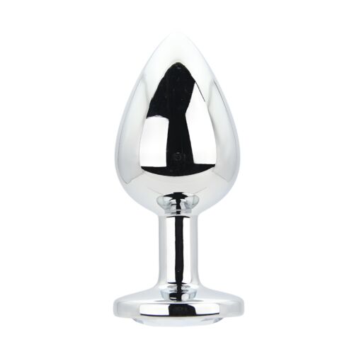Plug anal Toosh Metal Large con base joya Plata