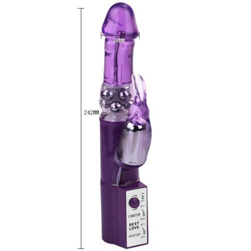 Vibrador Baile Rotations Hot Lady II con estimulador de clítoris