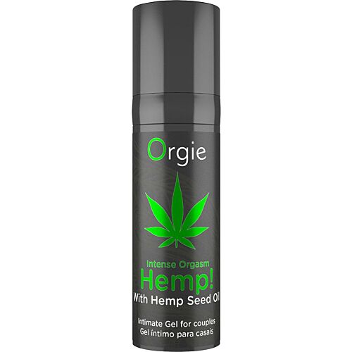 Gel Íntimo Orgie Hemp! Intense Orgasm 15 ml con efecto calor
