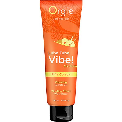 Gel íntimo Orgie LUBE TUBE VIBE PIÑA COLADA con vibración