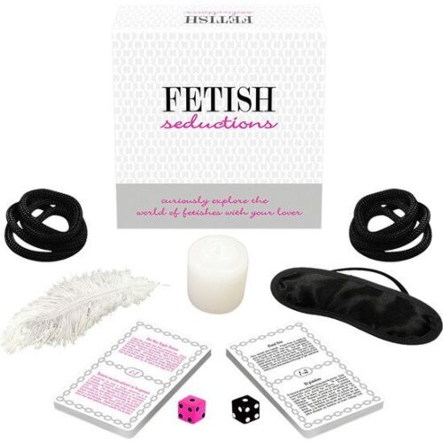 Juego de cartas Kheper Games Fetish Seductions con dados y accesorios