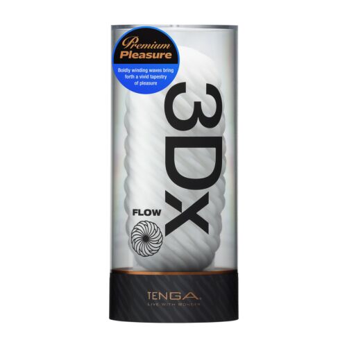 Masturbador Tenga 3DX Flow con diseño reversible
