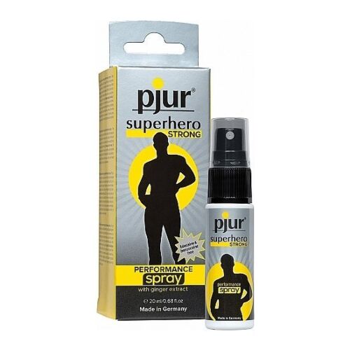 Spray Pjur Superhero Strong 20 ml con ingredientes concentrados