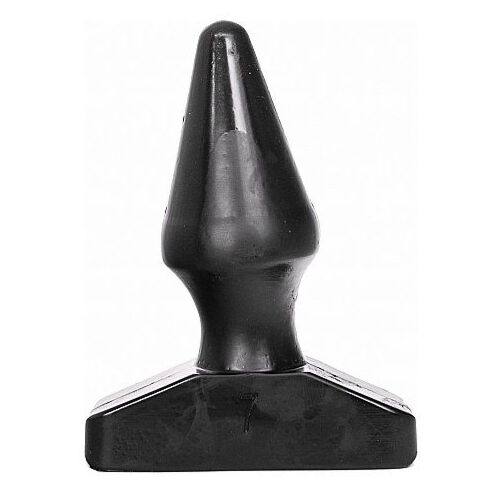Plug anal ALL BLACK 16 cm con forma cónica
