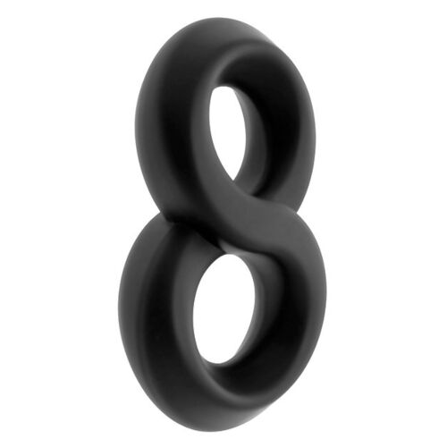Anilla doble S Pleasures 8-Ring para erecciones duraderas