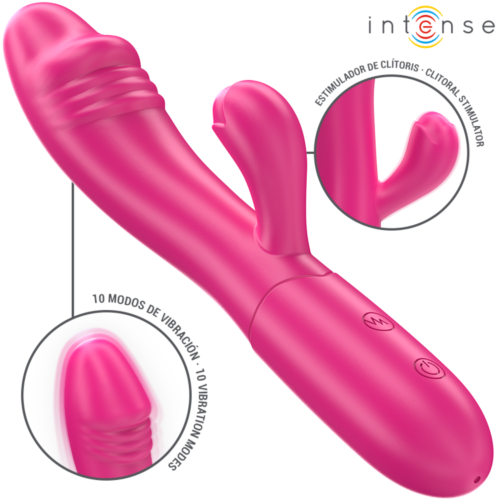 Vibrador INTENSE FUN IVY con lengua estimuladora y 10 modos