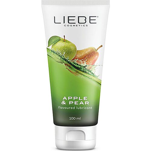 Lubricante Liebe Manzana-Pera 100ml con sabor comestible