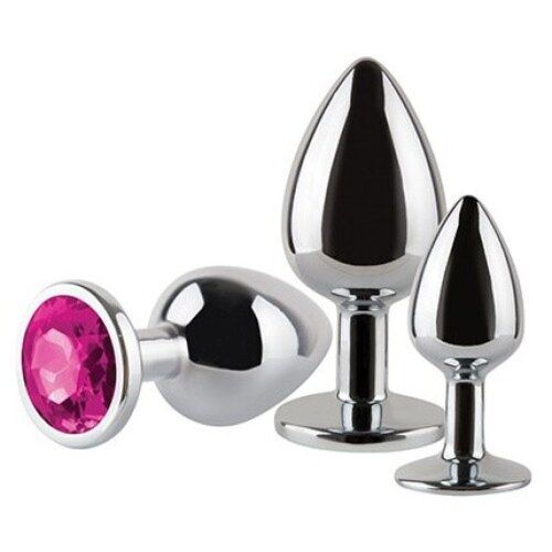 Pack de Plugs Anal S Pleasures Metal MAX de Diferentes Tamaños