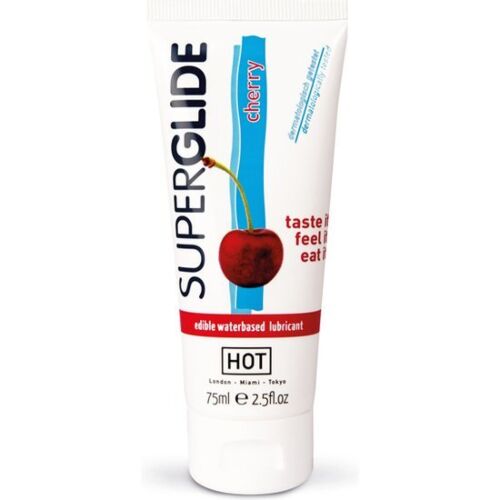 Lubricante comestible Hot Superglide cereza 75ml