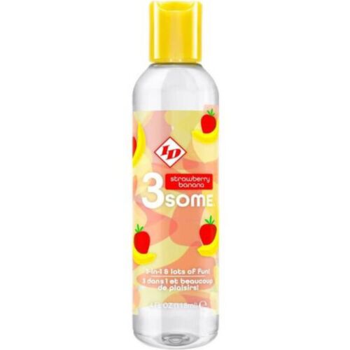 Lubricante ID 3SOME Sabor Fresa Plátano