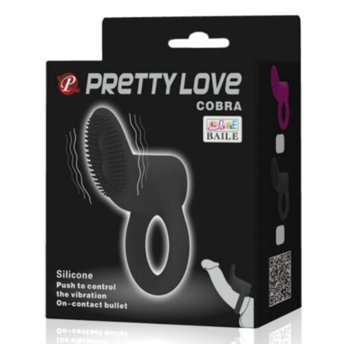 Anillo Vibrador Pretty Love Cobra con Estimulador Clitoriano