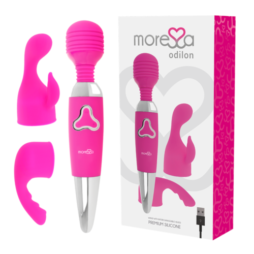Vibrador Wand MORESSA Odilon motor potente y cabezales suaves
