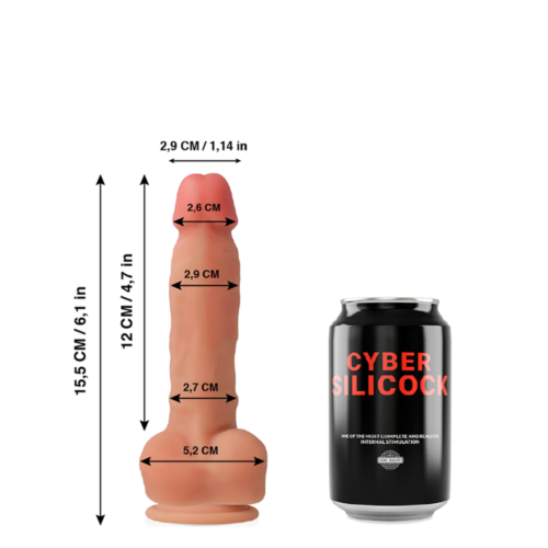 Dildo Cyber Silicock Ansel Realístico de Silicona