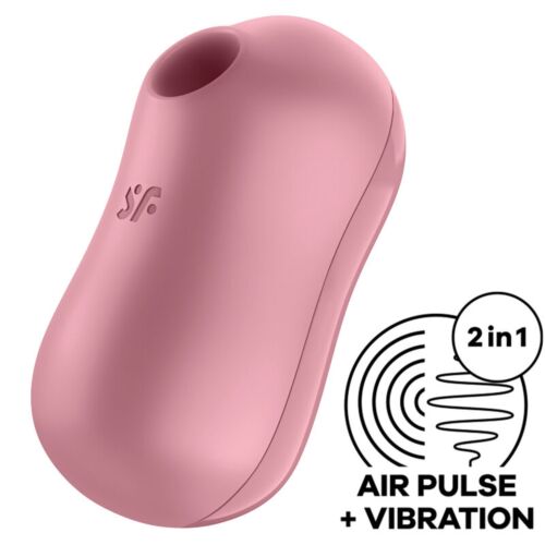 Succionador Satisfyer Cotton Candy con vibración y ondas de presión