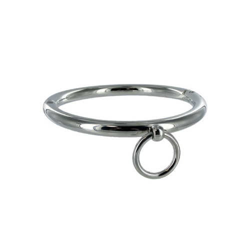 Collar BDSM Metal Hard 18cm con anillo para bondage