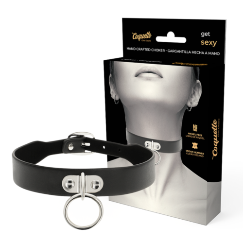 Collar de cuero vegano Coquette Chic Desire - Ajuste confortable