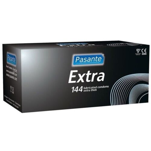 Preservativos Gruesos Pasante Extra con Lubricante - 144 Unidades