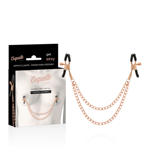 Pezoneras COQUETTE FANTASY con cadena para estimulación
