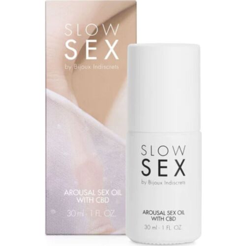 Aceite de masaje sexual con CBD Bijoux Slow Sex 30 ml
