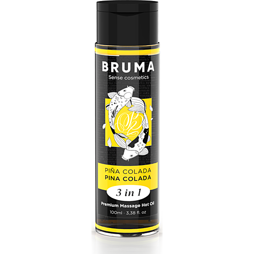 Aceite de Masaje BRUMA Piña Colada 3 en 1 con Efecto Calor
