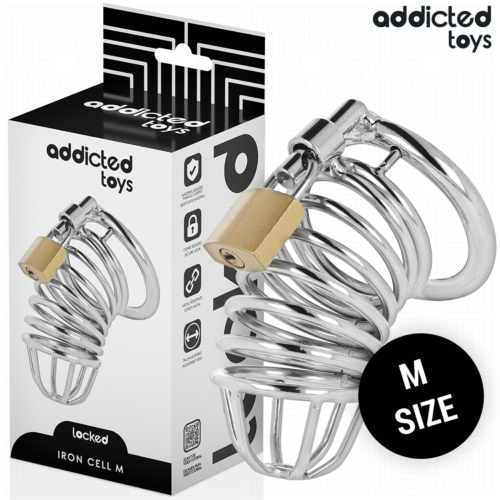 Jaula de castidad metálica Addicted Toys Locked Iron Cell