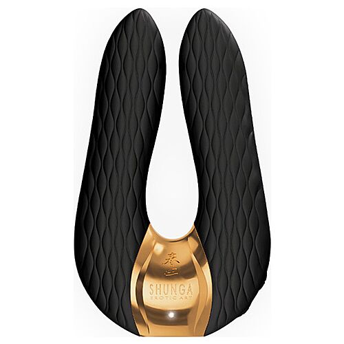 Vibrador Shunga AIKO Black con diseño ergonómico y elegante