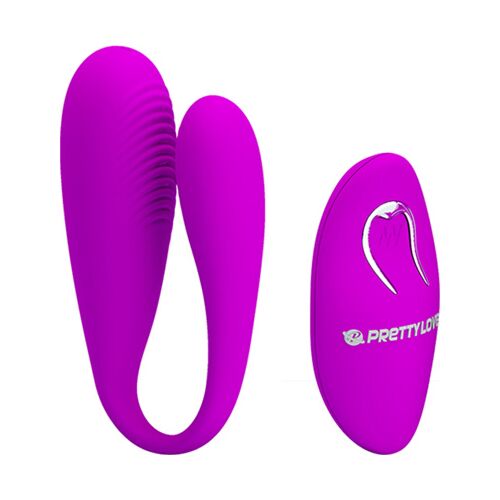 Vibrador para parejas Pretty Love Aldrich con mando a distancia