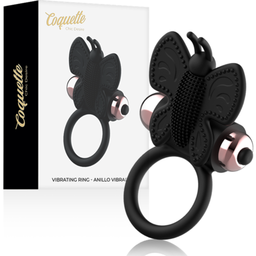 Anillo Vibrador Coquette Toys Chic Desire con Mariposa Estimuladora