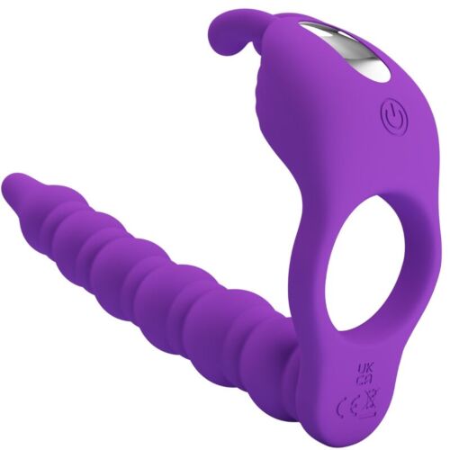 Anillo Pene Pretty Love Blackney con Plug Vibrador