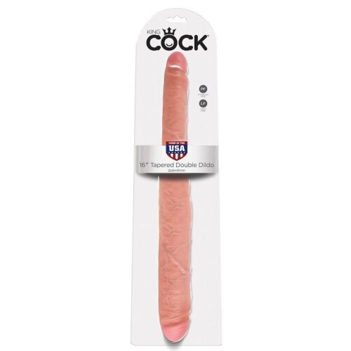 Dildo Doble King Cock 406 cm con Tacto Realista