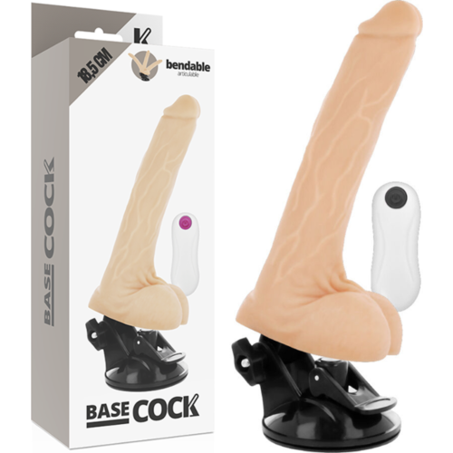 Vibrador Realístico BASECOCK 18.5 cm con control remoto