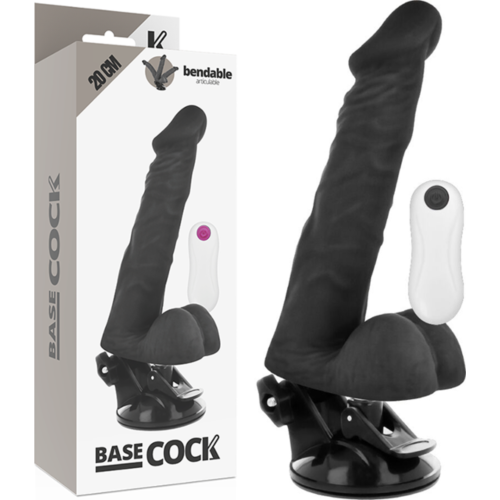 Vibrador Realístico Basecock 20 cm con Control Remoto