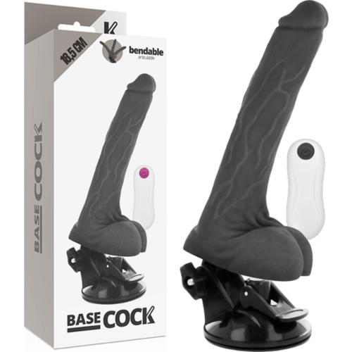 Vibrador realístico Basecock 18.5 cm articulable