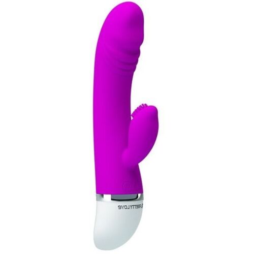 Vibrador Rabbit Pretty Love Flirtation David con doble motor