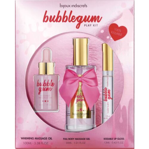Kit de Juego Bijoux Love Bubblegum con aceite y gel