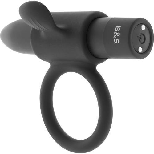 Anillo vibrador BLACK&SILVER Cameron | Estimulación doble